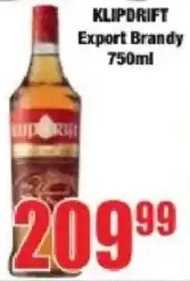 Boxer KLIPDRIFT Export Brandy offer