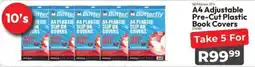 Crazy Plastics A4 Adjustable Pre-Cut Plastic Book Covers offer