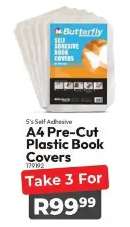 Crazy Plastics Butterfly A4 Pre-Cut Plastic Book Covers offer