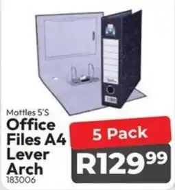 Crazy Plastics Office Files A4 Lever Arch offer