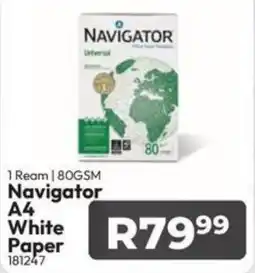 Crazy Plastics Navigator A4 White Paper offer