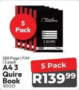 Crazy Plastics A4 3 Quire Book offer