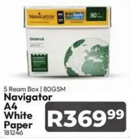Crazy Plastics Navigator A4 White Paper offer