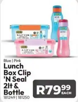 Crazy Plastics Lunch Box Clip 'N Seal & Bottle offer