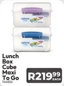 Crazy Plastics Lunch Box Cube Maxi To Go offer