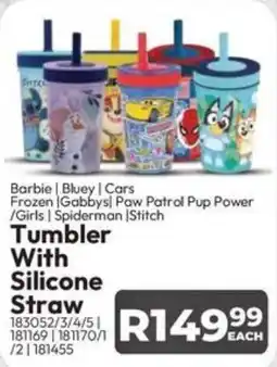 Crazy Plastics Tumbler With Silicone Straw offer