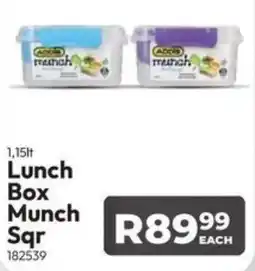 Crazy Plastics Addis Lunch Box Munch Sqr offer