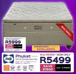 Sleepmasters Sealy Phuket 137cm Double Bed Set offer