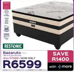 Sleepmasters Restonic 152cm Queen Bed Set offer