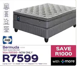 Sleepmasters Sealy Bermuda 152cm Queen Bed Set offer