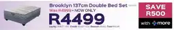 Sleepmasters Sleepmasters Brooklyn 137cm Double Bed Set offer