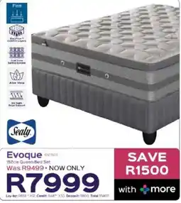 Sleepmasters Sealy Evoque 152cm Queen Bed Set offer