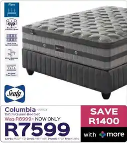 Sleepmasters Sealy Columbia 152cm Queen Bed Set offer