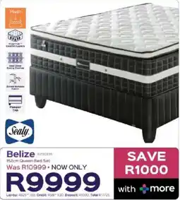 Sleepmasters Sealy Belize 152cm Queen Bed Set offer