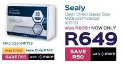 Sleepmasters Sealy Clean Shield Queen Size Mattress Protector offer