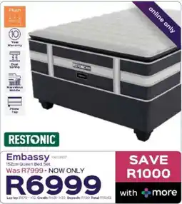 Sleepmasters Restonic Embassy 152cm Queen Bed Set offer