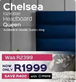 Sleepmasters Steel&Rose Chelsea Headboard Queen offer