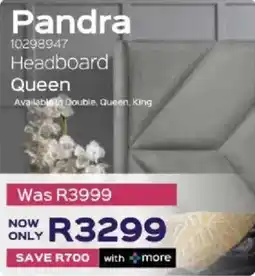 Sleepmasters Steel&Rose Pandra Headboard Queen offer