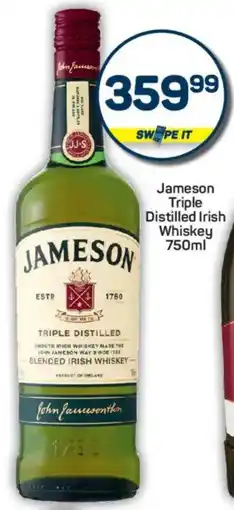 Pick n Pay Liquor Jameson Triple Distilled Irish Whiskey offer
