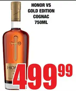 Boxer Liquors Honor vs gold edition cognac offer