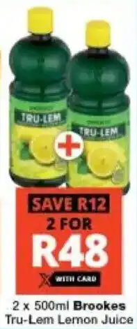 Checkers Hyper Brookes Tru-Lem Lemon Juice offer