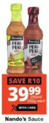 Checkers Hyper Nando's Sauce offer