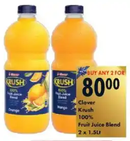 President Hyper Clover Krush 100% Fruit Juice Blend offer