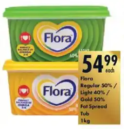 President Hyper Flora Regular 50%/ Light 40%/ Gold 50% Fat Spread Tub offer