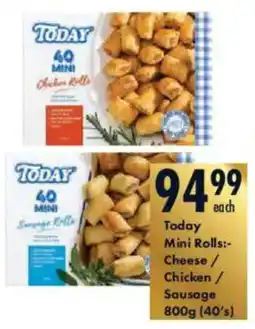 President Hyper Today Mini Rolls Cheese/ Chicken/ Sausage offer