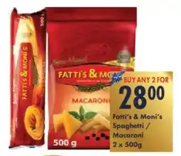 President Hyper Fatti's & Moni's Spaghetti/ Macaroni offer