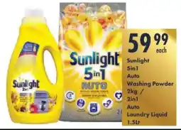 President Hyper Sunlight 5in1 Auto Washing Powder/ 2in1 Auto Laundry Liquid offer