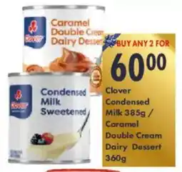 President Hyper Clover Condensed Milk/ Caramel Double Cream Dairy Dessert offer