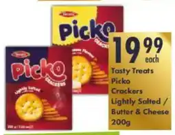 President Hyper Tasty Treats Picko Crackers Lightly Salted/ Butter & Cheese offer