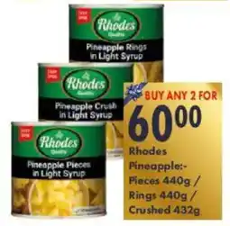 President Hyper Rhodes Pineapple Pieces/ Rings/ Crushed offer