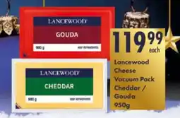 President Hyper Lancewood Cheese Vacuum Pack Cheddar/ Gouda offer