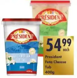 President Hyper President Feta Cheese Tub offer