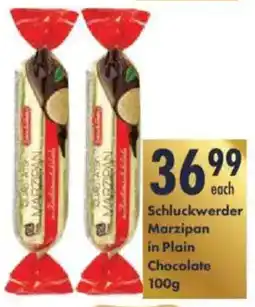 President Hyper Schluckwerder Marzipan in Plain Chocolate offer