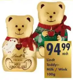 President Hyper Lindt Teddy Milk/ Wink offer