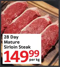 Oxford Freshmarket 28 Day Mature Sirloin Steak offer