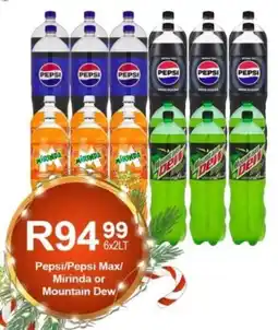 Take 'n Pay Pepsi/ Pepsi Max/ Mirinda or Mountain Dew offer