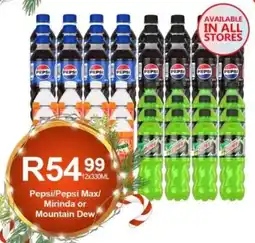 Take 'n Pay Pepsi/ Pepsi Max/ Mirinda or Mountain Dew offer