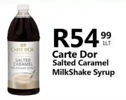 Take 'n Pay Carte Dor Salted Caramel MilkShake Syrup offer