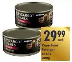 President Hyper Cape Point Escargot Snails offer