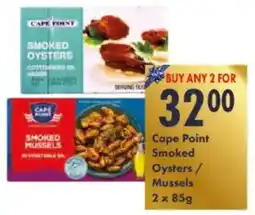 President Hyper Cape Point Smoked Oysters/ Mussels offer
