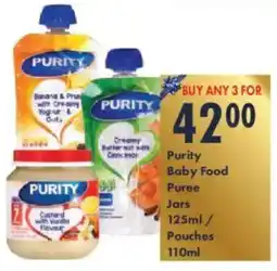 President Hyper Purity Baby Food Puree Jars/ Pouches offer