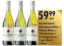 President Hyper Du Toitskloof Sauvignon Blanc/ Chenin Blanc/ Chardonnay/ Pinotage Rosé/ Cape Blend offer