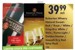 President Hyper Roberton Winery Natural Sweet Red/ Rosé/ White/ Crisp Dry White/ Stein/ Extra Light/ Golden Nectar/ s offer