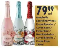 President Hyper Annabelle Sparkling Wines Cuvee Blanche/ Cuvee Rosé/ Sweet Red/ Non Alcoholic Cuvee Blanche/ Cuvee Rosé offer