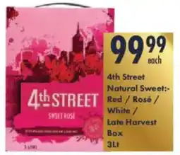 President Hyper 4th Street Natural Sweet Red/ Rosé/ White/ Late Harvest Box offer