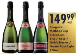 President Hyper Pongracz Methode Cap Classique Brut/ Rosé/ Noble Nectar/ Nectar Rosé Light offer